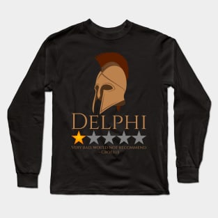 Ancient Greek History Meme - Delphi - Oracle Of Apollo Long Sleeve T-Shirt